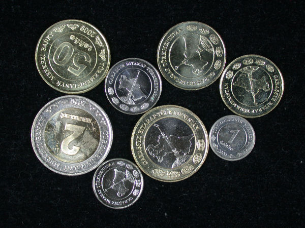 Turkmenistan Set of 8 Coins